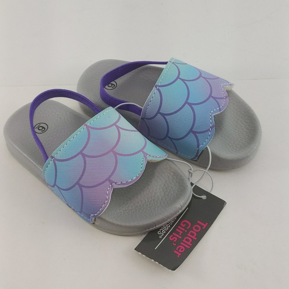 Swiggles Slip on Mermaid Sandals Sz 6 NWT